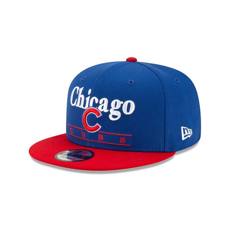 MLB Chicago Cubs Two Tone Retro 9Fifty Snapback (KHQ5944) - Blue New Era Caps